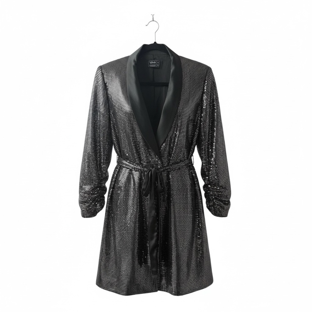 Splash Black Sequin Robe - Picture 2 of 8